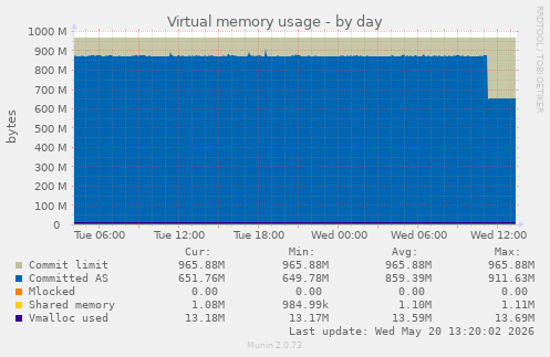 Virtual memory usage