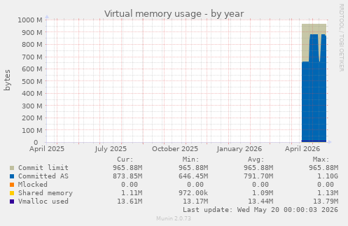 Virtual memory usage