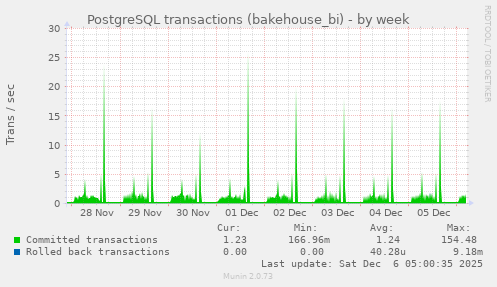 PostgreSQL transactions (bakehouse_bi)